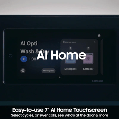 Samsung All In One Washer Dryer Combo with Steam Cycle ( Brushed Black ) Model# WD90F53AVB