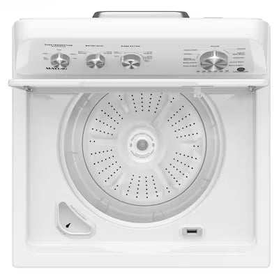 Maytag High Efficiency Agitator Small ( 3.8-cu ft ) Top-Load Washer ( White ) Model# MVW4005SW A13-01