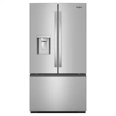 Whirlpool Standard-Depth 29.58-cu ft 36-in Wide with Ice Maker ( Fingerprint Resistant Stainless Finish ) ENERGY STAR Certified Model# WRFF3536SZ A13-47