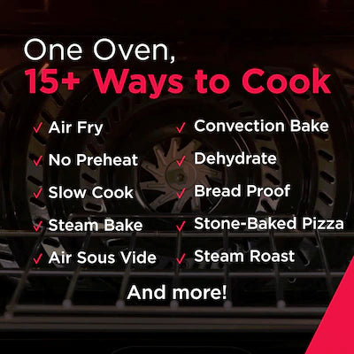 Frigidaire Gallery Stone-Baked Pizza 30-in Glass Top 5 burners 6.2-cu ft Air Fry Convection Oven Slide-In Electric Range ( Smudge-Proof Stainless Steel ) Model# GCFE3070BF