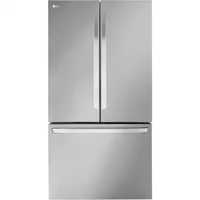 LG Counter-Depth MAX 26.5-cu ft 3 -Door 36-in Wide French Door with Ice Maker ( Stainless Steel ) ENERGY STAR Certified Model# LRFLC2706S A13-49