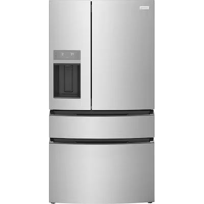Frigidaire 26 cu. ft. Standard-Depth 4-Door French Door Refrigerator in Fingerprint-Resistant Stainless Steel Look Model# FRMS274TAV
