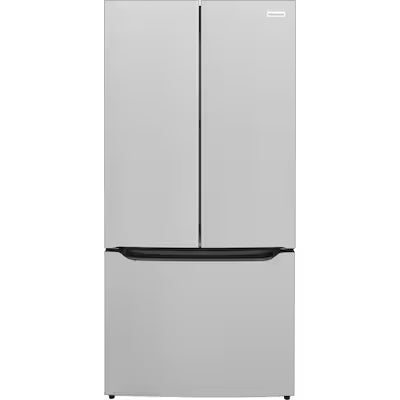 Frigidaire Counter-Depth 19.6-cu ft 32.8-in Wide French Door Refrigerator with Ice Maker with Water Dispenser ( Fingerprint-Resistant Stainless Steel Look Fingerprint-Resistant Stainless Steel Look ) ENERGY STAR Certified Model# FRFG2033AV