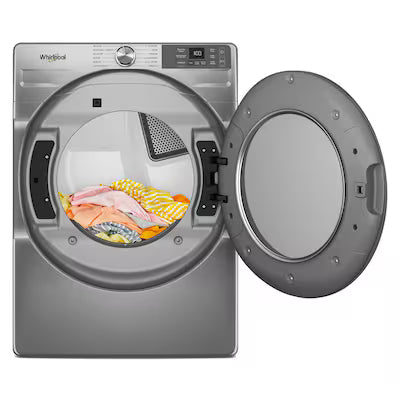 Whirlpool 7.4-cu ft Stackable Vented Gas Dryer ( Radiant Silver ) Model# WGD5720RR A13-28