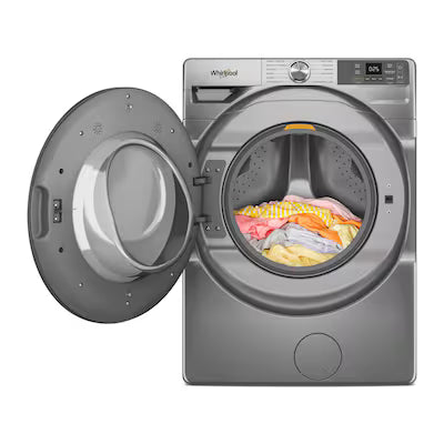 Whirlpool High Efficiency Stackable Medium ( 4.5-cu ft ) Front Load Washer ( Radiant Silver ) Model# WFW5720RR A13-26