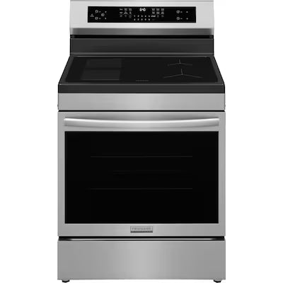 Frigidaire Gallery 4 Burner Elements Free-Standing Induction Range in Stainless Steel with Air Fry Model# GCRI306HBF
