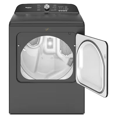 Whirlpool 7-cu ft Vented Gas Dryer with Steam Cycle ( Volcano Black ) Model# WGD6150PB A13-30