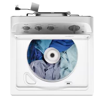 Roper by Whirlpool High Efficiency Agitator Large ( 3.8-cu ft ) Top-Load Washer ( White ) Model# RTW3005TW A13-07
