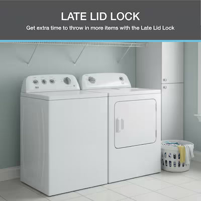 Roper by Whirlpool High Efficiency Agitator Large ( 3.8-cu ft ) Top-Load Washer ( White ) Model# RTW3005TW A13-07