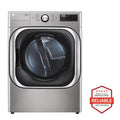 LG TurboSteam 9-cu ft Stackable Vented Electric Dryer with Steam Cycle ( Graphite Steel ) Model# DLEX8980V