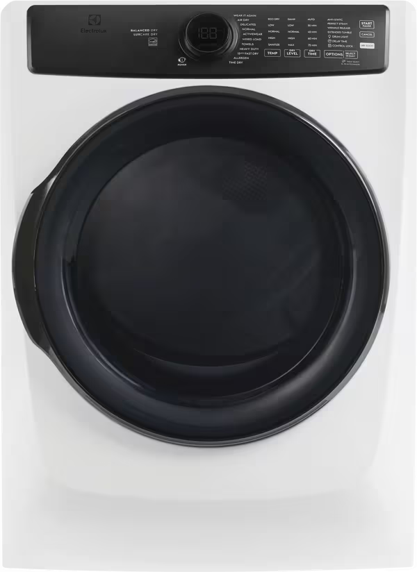 Electrolux 700 Series Gas Dryer with 8.0 cu ft Capacity, Balanced Dry™, LuxCare® Model# ELFG7738MW