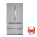 LG 28.6 cu. ft. Standard Depth Refrigerator Double Freeze Drawer with Internal Water Dispenser Model# LMWS29626S