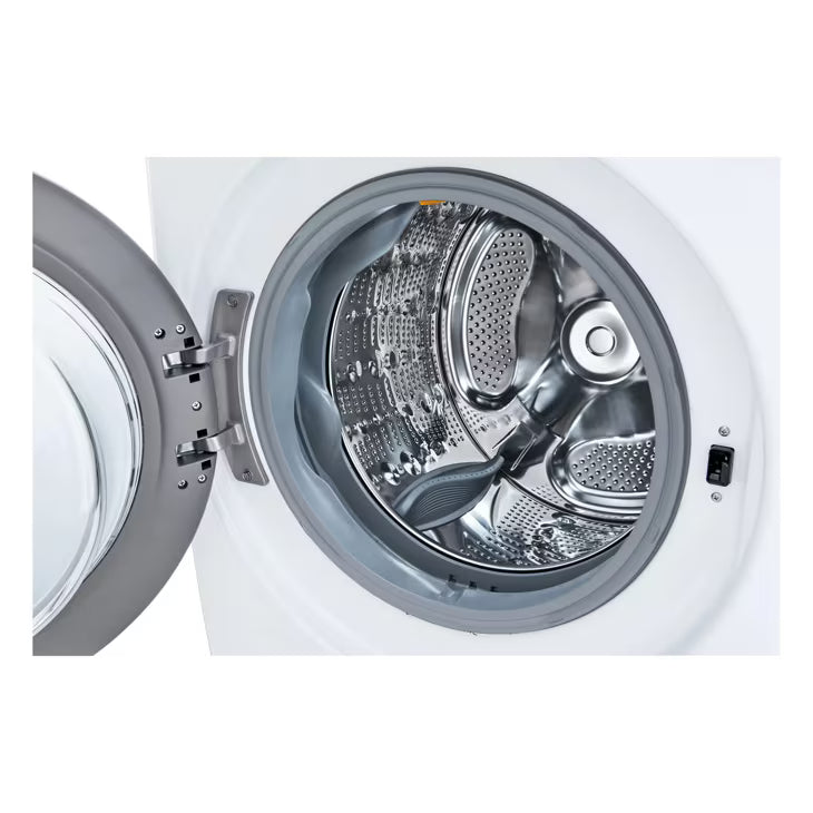 LG TurboWash 360 High Efficiency Stackable Medium ( 4.5-cu ft ) Front-Load Washer with Steam Cycle ( White ) Model# WM4080HWA