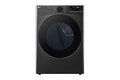 LG TrueSteam 7.4-cu ft Stackable Vented Gas Dryer with Steam Cycle ( Black ) Model# DLGX4081B