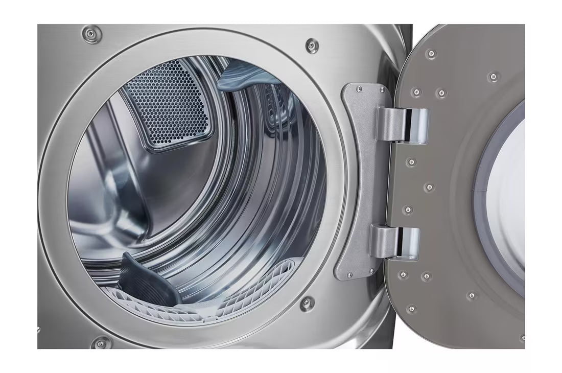 LG TurboSteam 9-cu ft Stackable Vented Electric Dryer with Steam Cycle ( Graphite Steel ) Model# DLEX8980V