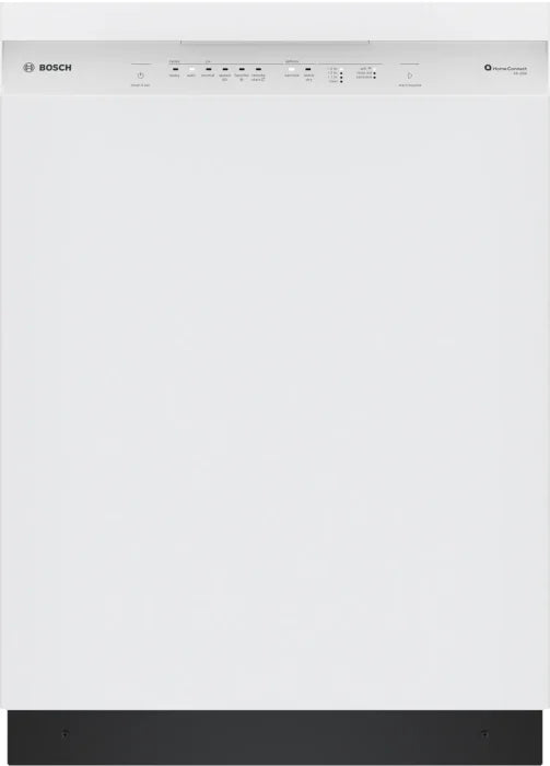 Bosch 100 Series 24-in Front Control Built-in Dishwasher ( White ) , PrecisionWash and PureDry , 48-Decibel Model# SHE41CM2N